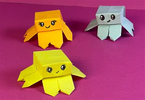 įvairios origami figūrėlės vaikams