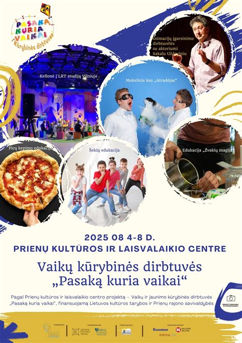 vaikų kūrybinės dirbtuvės