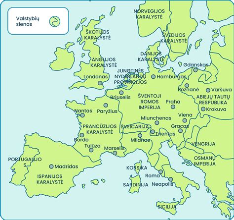 Viduramžių Europos žemėlapis