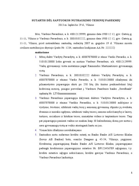 Skaidrių santuokos nutraukimo procedūra su vaikais