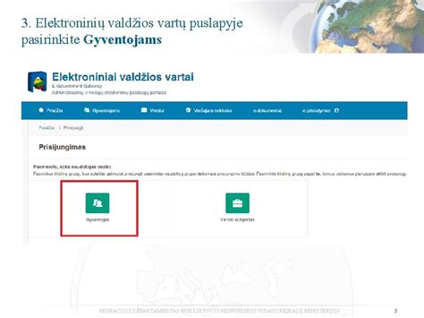 Elektroninių valdžios vartų prisijungimas