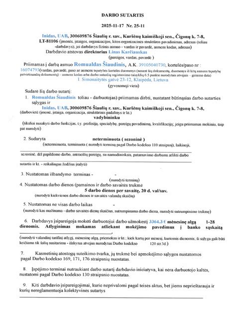 Nepilnamečių darbo sutartis