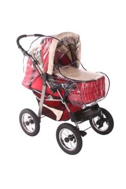 Vaikiško vežimėlio apsauga nuo lietaus