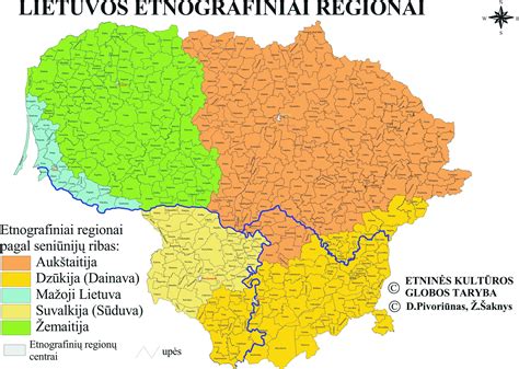 Lietuvos regionų žemėlapis su vaikų globos namų vietomis