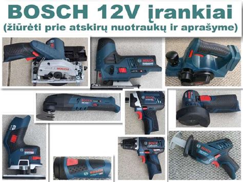 Detalės ir įrankiai iš Bosch darbastalio rinkinio