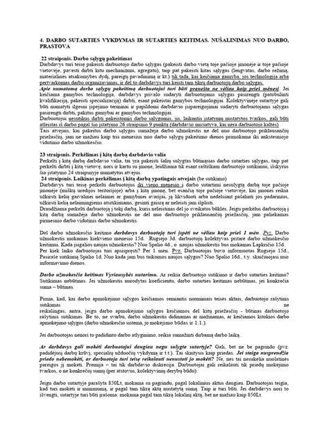 Darbo sutarties keitimo schema