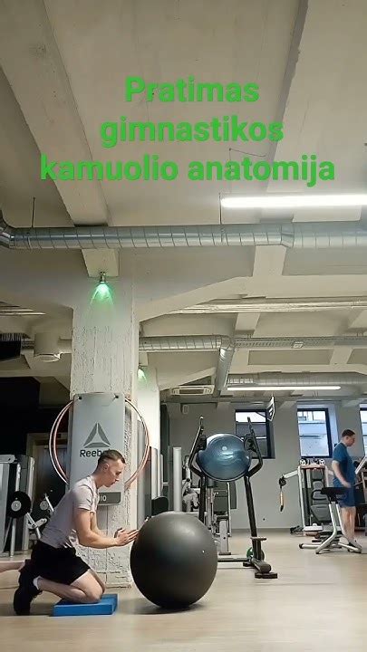 Schematinis pratimo su gimnastikos kamuoliu kūdikiui pavaizdavimas