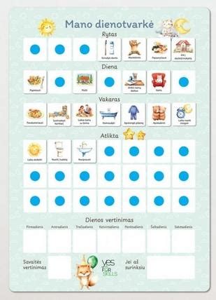 Vaiko dienotvarkė darželyje