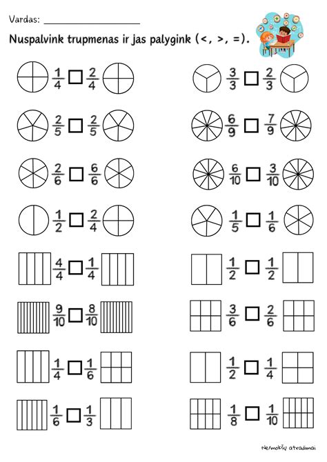 palyginimas vaikiškų gertuvių