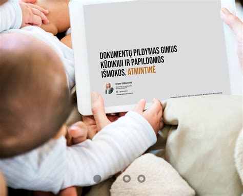 Infografika apie išmokas gimus vaikui