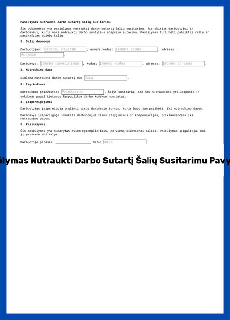 Darbuotojas pasirašo darbo sutartį