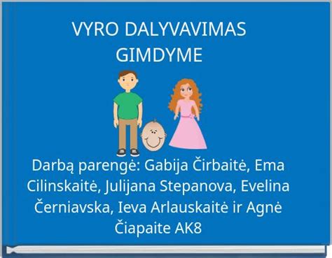 vyro vaidmuo gimdyme