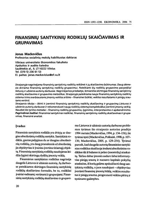 Finansinių rodiklių analizės grafikas