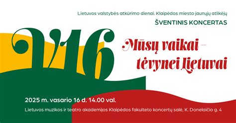 Šventinis renginys Lietuvos nepriklausomybės atkūrimo dienai