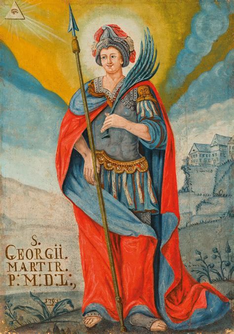 Šv. Jurgis ant žirgo, simbolizuojantis pavasario atgimimą