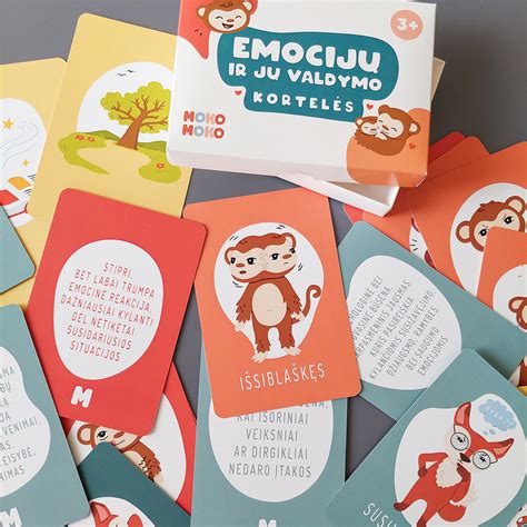 Edukacinis žaidimas darželyje: emocijų kortelės
