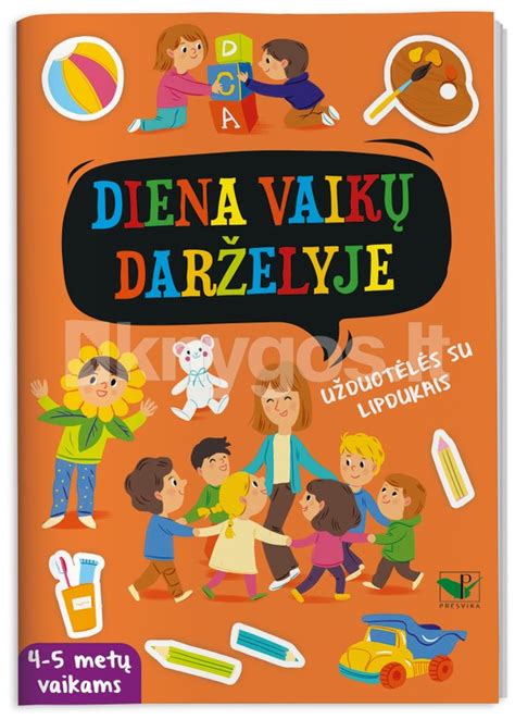 vaikų grupė darželyje su auklėtoja