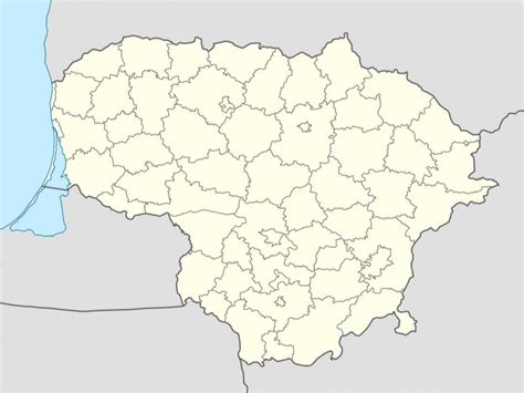 Lietuvos žemėlapis su „Sourcery for Kids“ akademijos lokacijomis