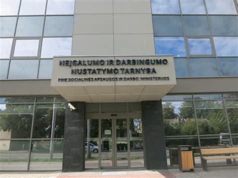 Neįgalumo ir darbingumo nustatymo tarnybos logotipas