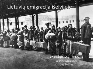 Pokario lietuvių emigracija