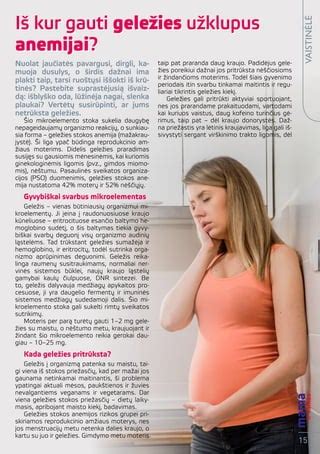 Infografika su anemijos simptomais nėštumo metu