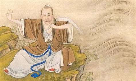 Senovės Kinijos tapyba su Zhang Sanfeng mokančiu Tai Chi