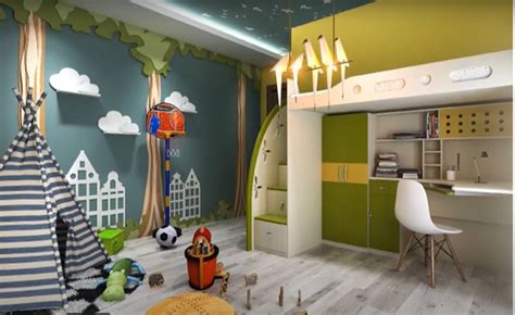 vaiku kambario sienu dekoras