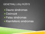 vaikų genetinės ligos