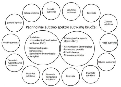 Simptomai, rodantys autizmo spektro sutrikimą
