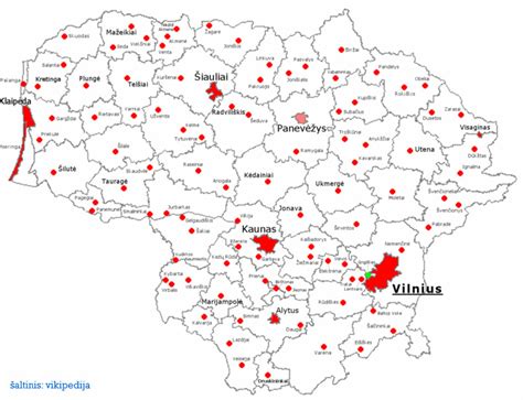 Žemėlapis su Vareno poliklinikos lokacija