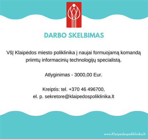 darbo skelbimas auklėtojai