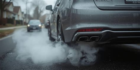 Dūmai, sklindantys iš automobilio