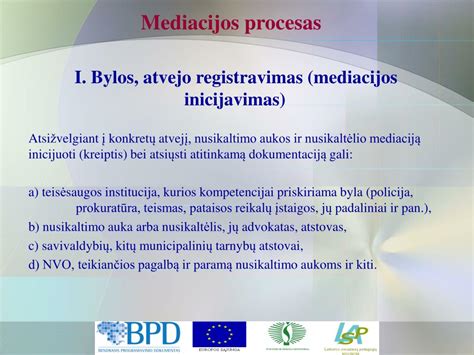 mediacijos procesas