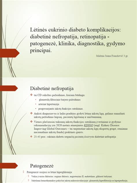 diabeto ir nėštumo komplikacijos