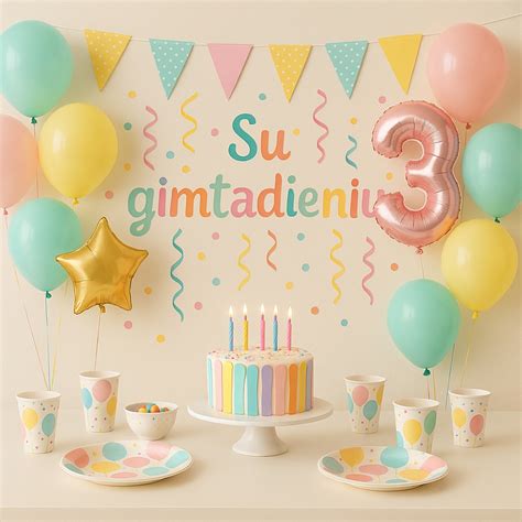 Teminės gimtadienio dekoracijos