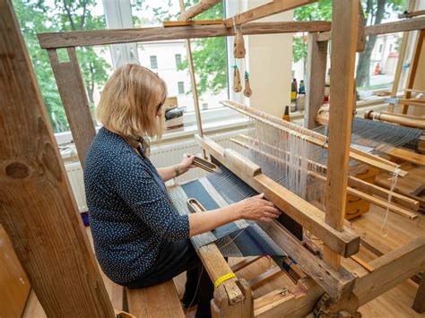 Vilnos pledų audimo procesas