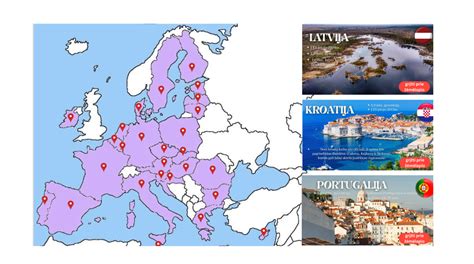 ES šalių žemėlapis su vaikų išmokų žymėjimu