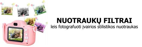 vaikiškas fotoaparatas ir atminties kortelė