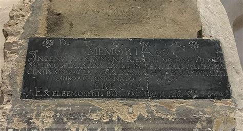 Simono Kerelio memorialinė lenta Bernardinų bažnyčioje