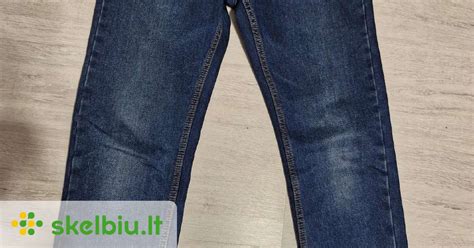 vaikiški džinsai su kišenėlėmis