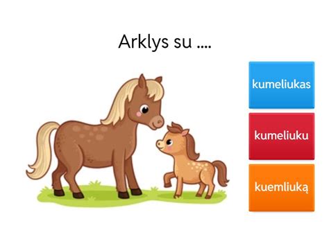 Jaunas kumeliukas su mama